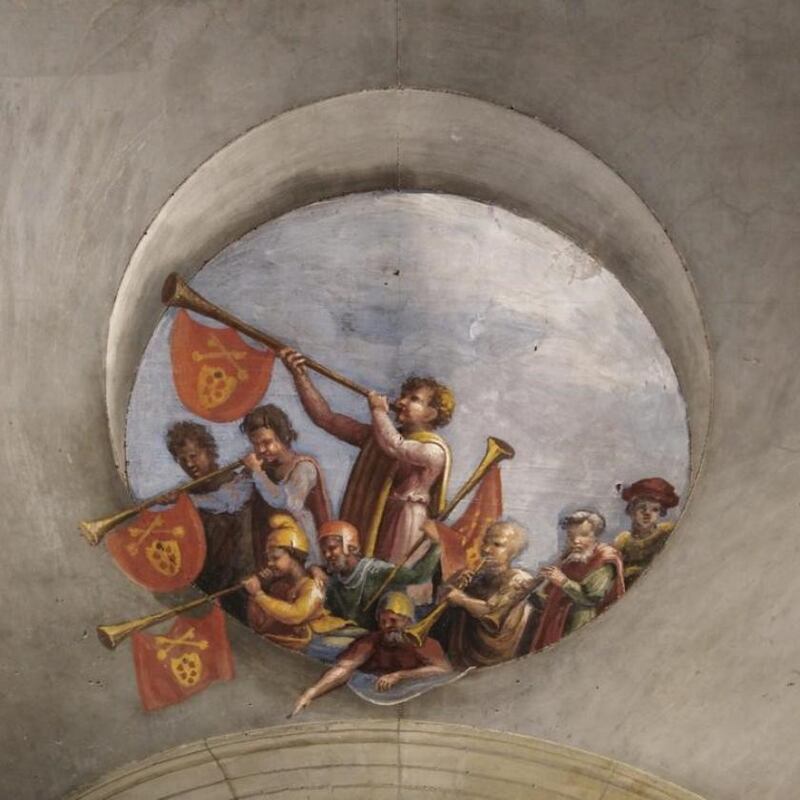 Raphael:  a detail from the Hall of Constantine