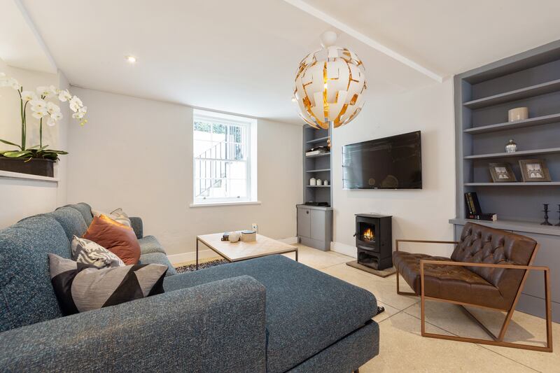 Downstairs living room.