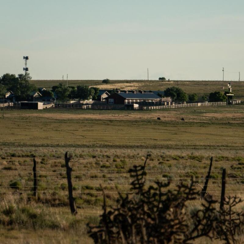 Jeffrey Epstein: the financier’s ranch in New Mexico, where he hoped to seed the human race with his DNA. Photograph: Ramsay de Give/New York Times