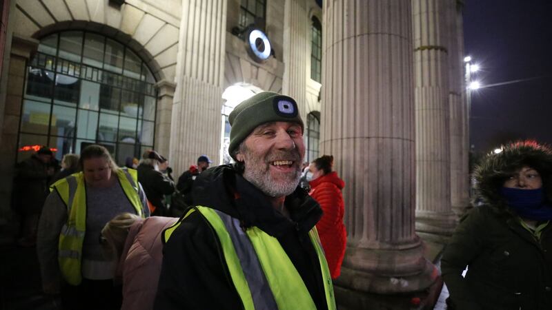 Diarmuid MacDubhglais, Eire Nua Food initiative at the GPO. Photograph: Nick Bradshaw