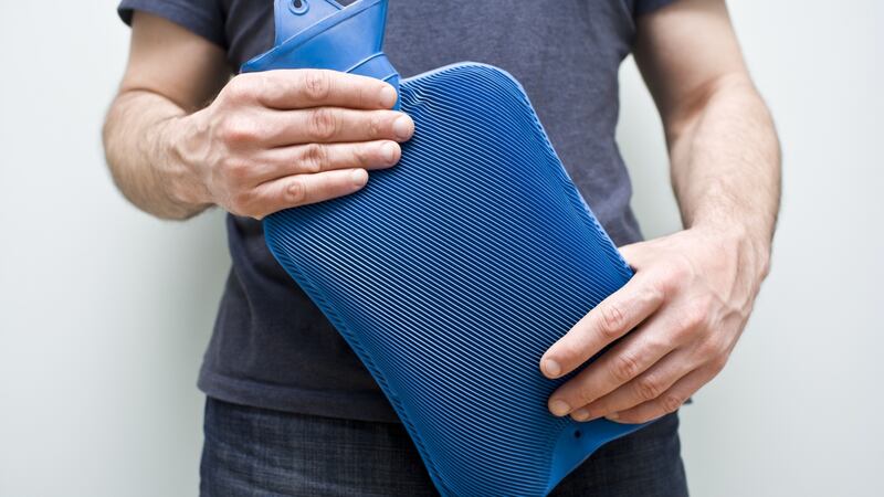 Using a hot water bottle is an easy way to stay warm