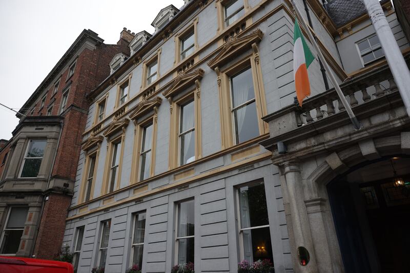 No 9 St Stephen’s Green, home of Stephen’s Green Club, founded by Daniel O’Connell and others in 1840. Photograph: Chris Maddaloni