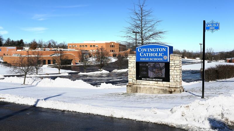 Covington Catholic High School in Park Hills, Kentucky. Photograph: Aaron Borton/New York Times