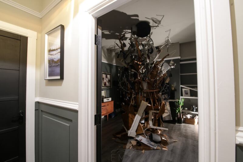 Dining Room is part of an ongoing series of immersive theatre installations, Rooms, created by Enda Walsh and Paul Fahy had its world premiere at Galway International Arts Festival this week. Photograph: Emilija Jefrenova 