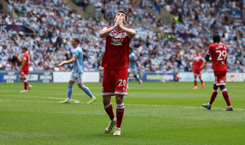 Ireland's Finn Azaz was one of Middlesbrough's best players this season. Photograph: Matthew Lewis/Getty Images