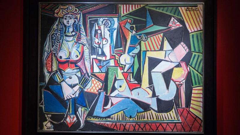 ‘Les femmes d’Alger (Version O)’ painted by Pablo Picasso  sold for a record-breaking $179,365,000. Photograph: Andrew Burton/Getty Images