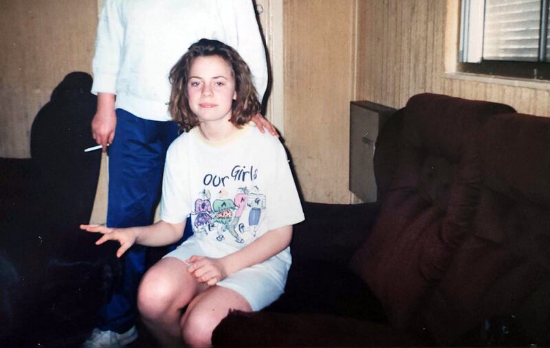 Katriona O’Sullivan as a teenager in England. I know it’s not part of the normal course of a childhood to have an assigned social worker, but for us it was as normal as day.