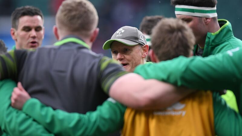 It’s Wednesday, so Joe Schmidt has already switched focus to the summer tour and November internationals. Photograph:  Laurence Griffiths/Getty Images