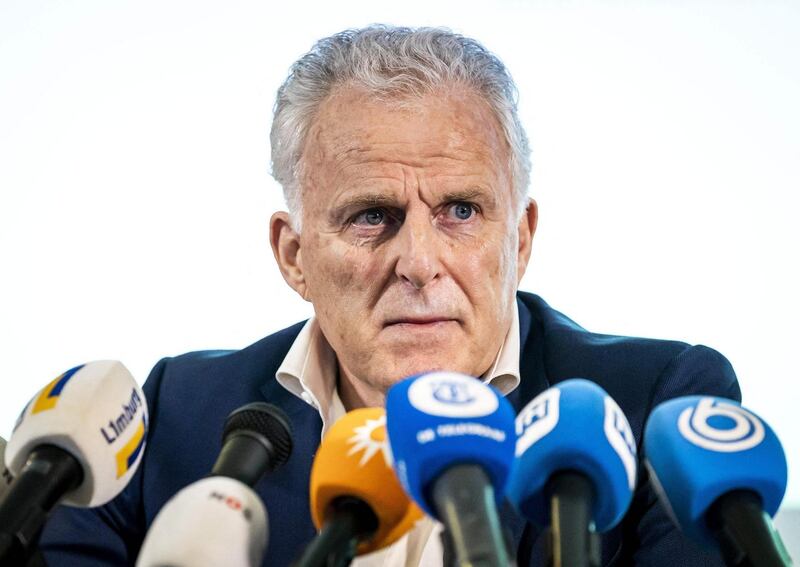 Peter R de Vries addresses a press conference. File photograph: Remko de Waal/ANP/AFP via Getty