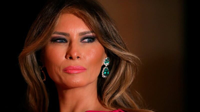 Melania Trump: the US first lady Melania Trump won a sizeable sum after the Daily Mail made accusations about the early days of her modelling career. Photograph: Carlos Barria/Reuters