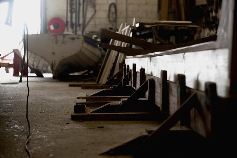 Foyle punt: originally developed by the McDonald family, the boat is still hand-built, with tools gathered over the generations