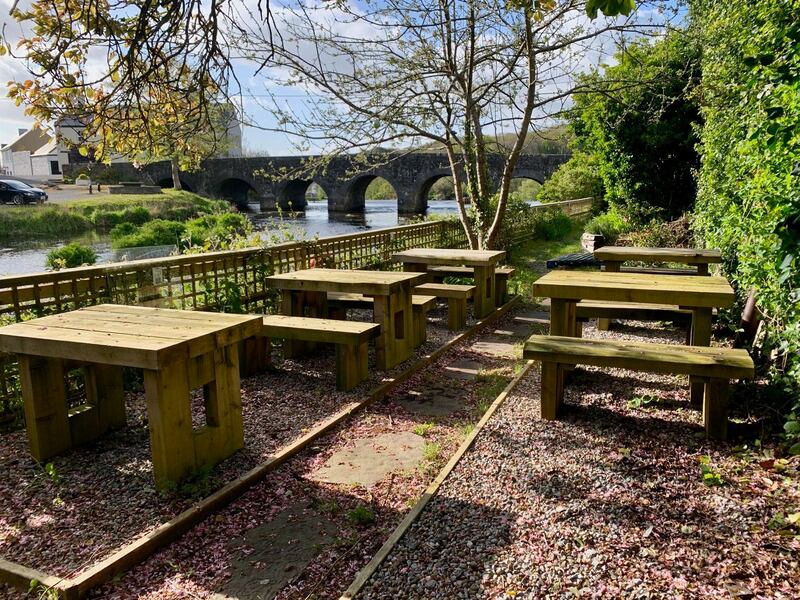 Riverside dining at Pot Duggans in Ennistymon