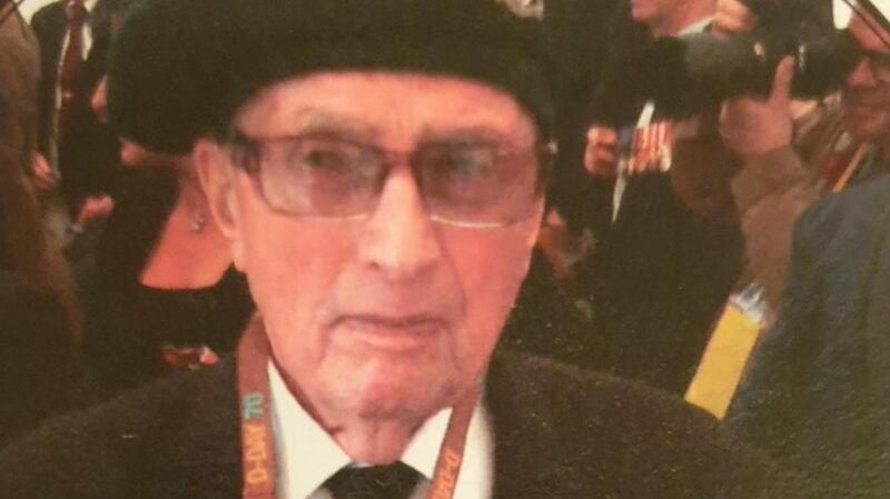 Vintan Donohoe in 2014, on the 70th anniversary of the D-Day landings.