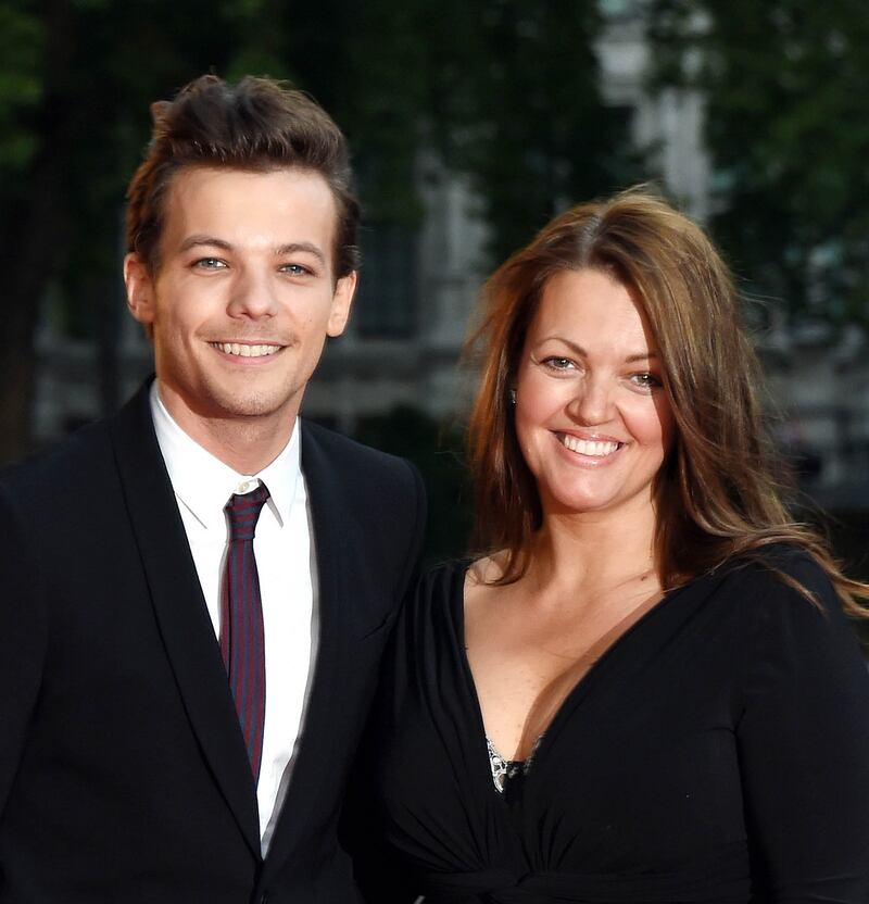 Tomlinson with his late mother, Johannah Poulston, in 2015. Photograph: Stuart C. Wilson/Getty