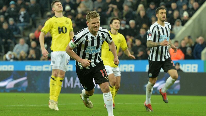 Matt Ritchie salvaged a late draw for Newcastle at home to Blackburn. Photograph: Mark Runnacles/Getty