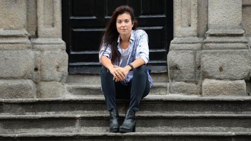 Maturity high-five: Stefanie Preissner’s new show is called ‘How to Adult’ and is based on the advice of experts. Photograph: Dara Mac Dónaill / The Irish Times