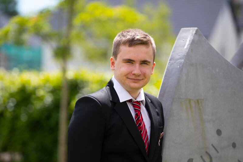 Leaving Cert student Michael Murphy, a student at Creagh College, Co Wexford. Photograph: Patrick Browne