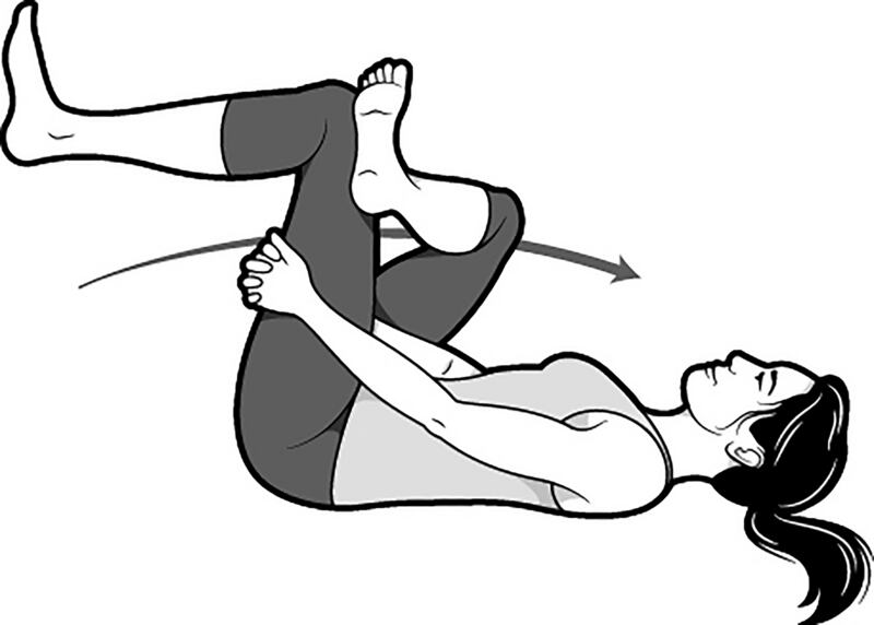 The figure-four stretch opens up the hips, relieves pressure in the lower back and counteracts too much sitting and poor posture. Photograph: Brown Bird Design/New York Times