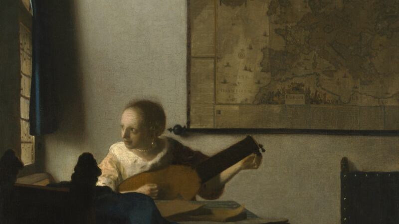 Johannes Vermeer (1632-1675) Woman with a Lute, c.1663-4 Oil on canvas, 51.4 x 45.7 cm The Metropolitan Museum of Art, New York The Metropolitan Museum of Art, New York, Bequest of Collis P Huntington, 1900