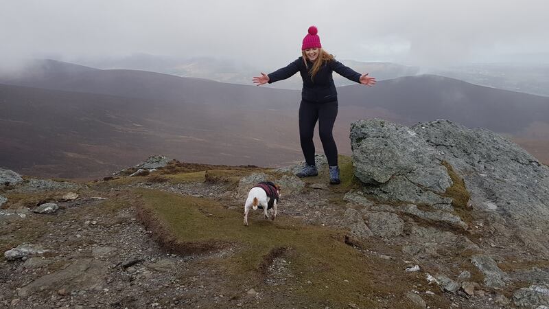 Rachel Flaherty on Djouce Mountain