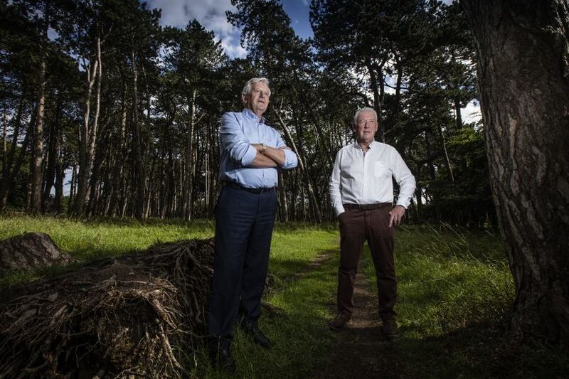 Malcolm Macarthur case: Garda investigators Tony Hickey and John O’Mahony, who became assistant commissioners. Photograph: Mark Condren