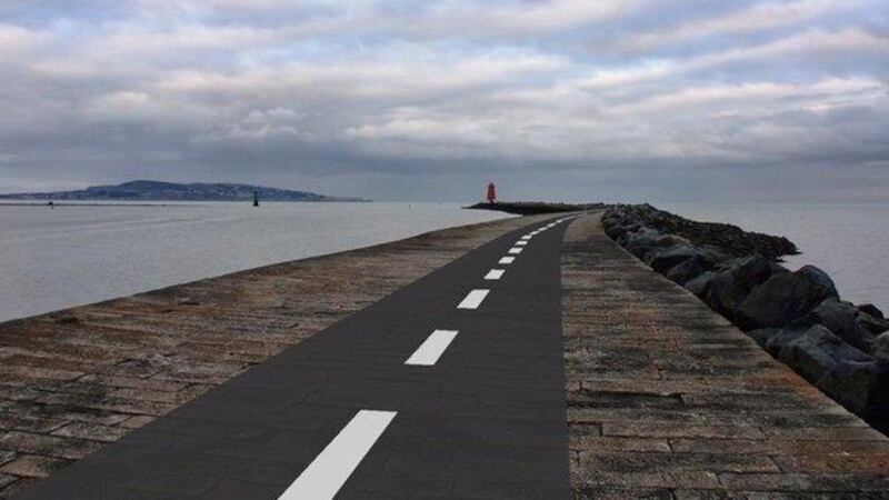 Crosbie says a 2m-wide surface of polymer-enhanced asphalt would make all the difference, and he has already talked to architects and engineers. Above, an impression of the planned pathway