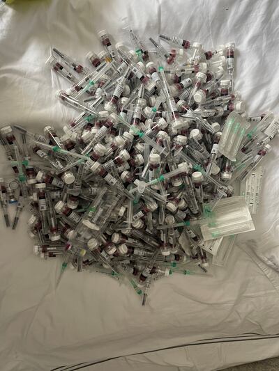 The amount of injections Katie was taking at one point.