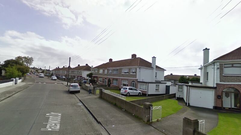 Hazelwood Drive in Coolock, where Karl Robertson was hit by a white Renault Megane van while jogging