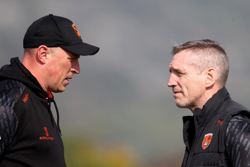 Kieran Donaghy and Armagh manager Kieran McGeeney worked together for five years, having only initially planned for one. Photograph: Bryan Keane/Inpho