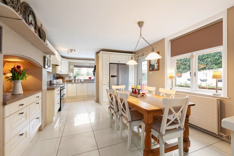 The kitchen, which lies to the rear, opens out to a considerably large back garden, and despite being installed eight years ago, it still feels new.