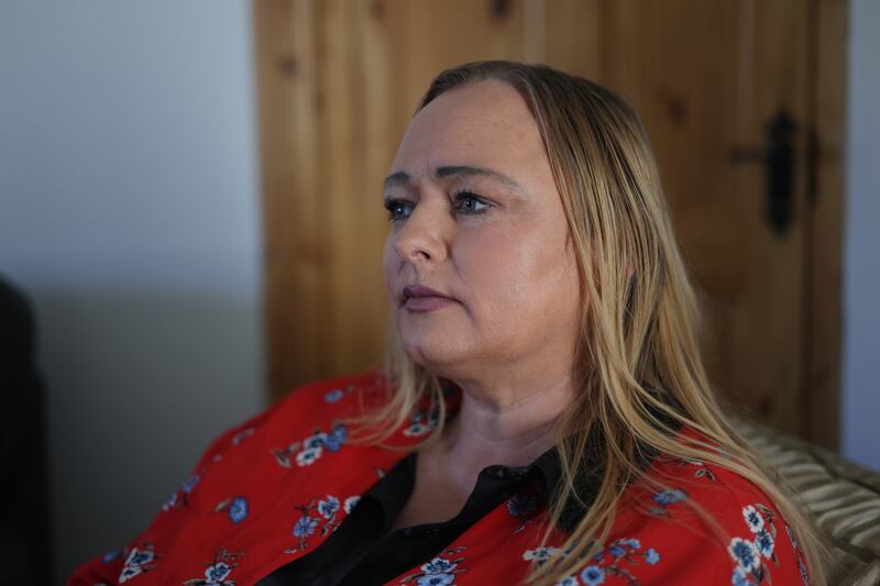 Creeslough explosion: Donna Harper lost her 14-year-old-daughter, Leona in 2022. Photograph: Bryan O’Brien 
