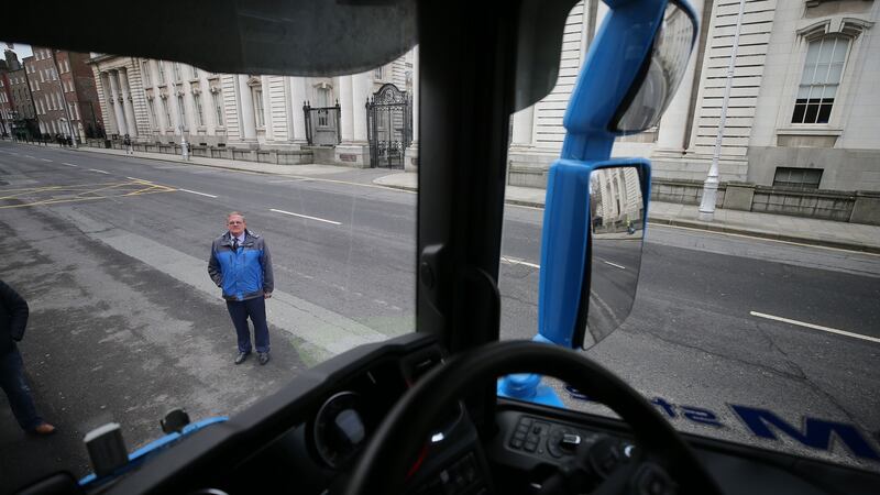 Eugene Drennan at Government Buildings. Photograph Nick Bradshaw.