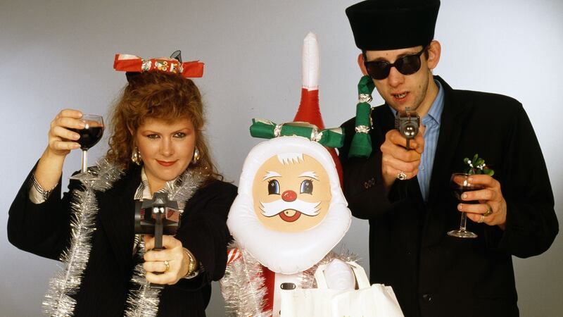 Fairytale of New York singers Kirsty MacColl and Shane MacGowan. Photograph: Tim Roney/Getty