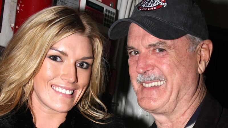 Camilla Cleese: the comedian with her father, John, in 2008. Photograph: Bruce Glikas/FilmMagic/Getty