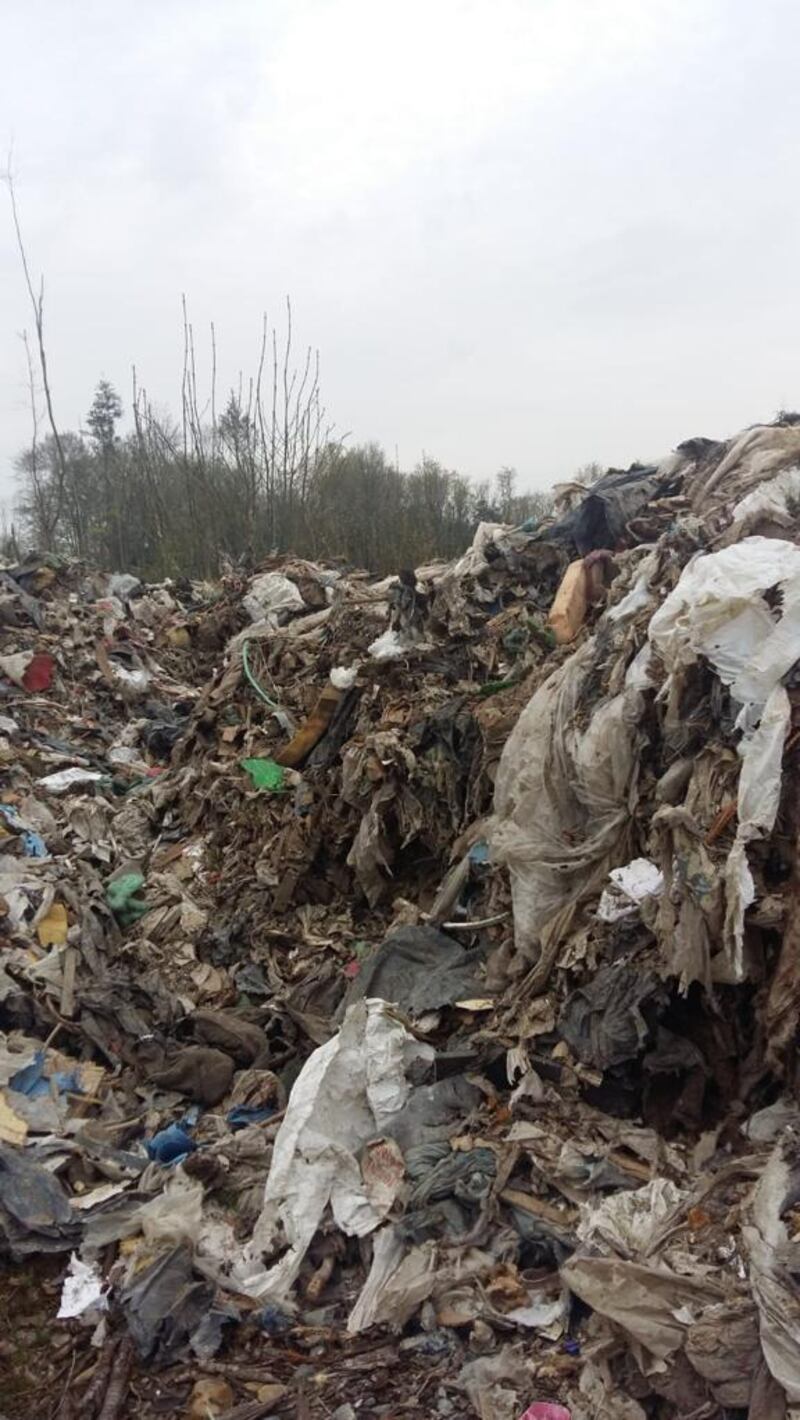 Mick Power of Coillte: “It didn’t happen overnight, but over a short period of time all this material arrived on site. It is very unsightly, very large and it will be a major problem to dispose of it. It will be very costly.”