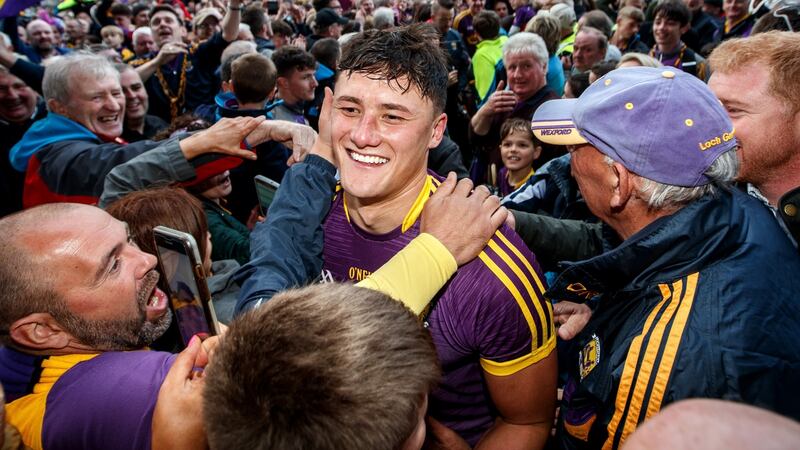 Wexford’s Lee Chin: there isn’t a sports organisation in the world who wouldn’t fall over themselves for a new star that looks, acts, and plays like him. Photograph: James Crombie/Inpho