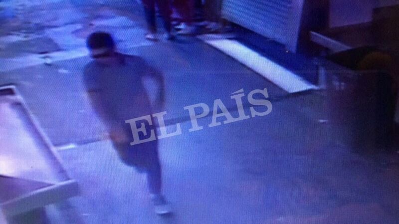 CCTV frame grab shows a suspect walking through La Boqueria market seconds after a van crashed into pedestrians in Barcelona on August 17th. Photograph: Courtesy of El Pais via Reuters .