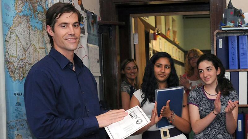 James Foley in Massachusetts in 2011.  One of the agencies Mr Foley worked for, GlobalPost, has said Islamic State threatened to execute him a week ago and that the US authorities were informed. Photograph: AP Photo/MetroWest Daily News, Ken McGagh