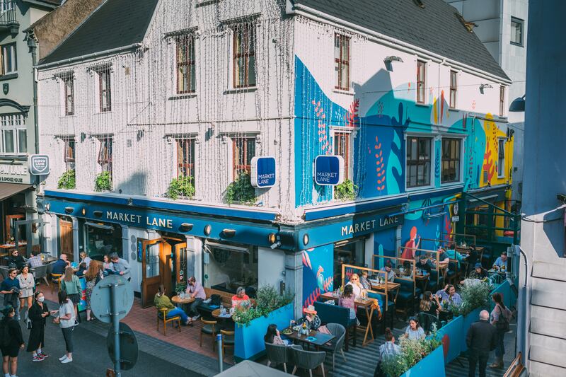 Outside dining at Market Lane in Cork city.