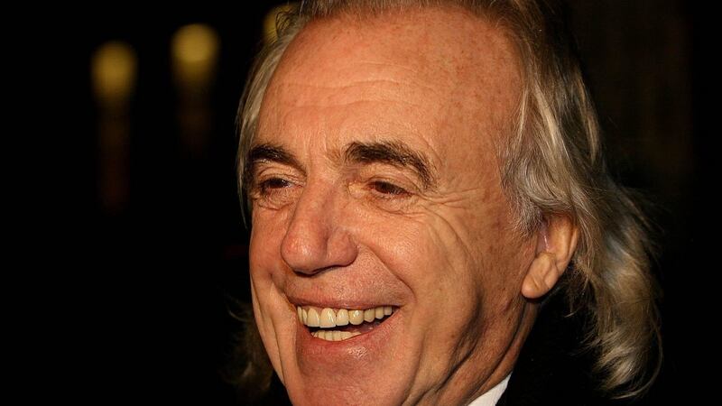 Nightclub owner Peter Stringfellow celebrating in 2006 after he was granted licence for his proposed club to be based in central Dublin. Photograph: PA Wire