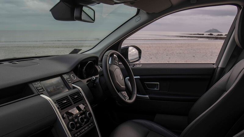 The interior of Rachel Allen's Land Rover Discovery Sport