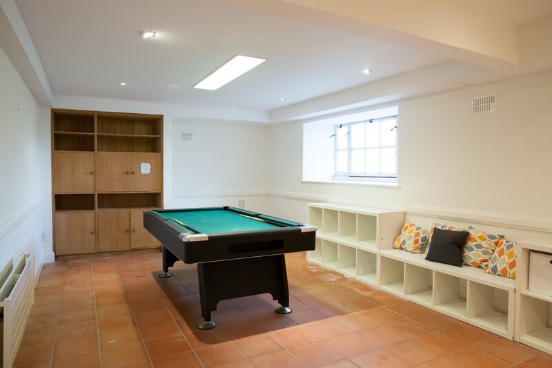 At basement level of the property is a large games room