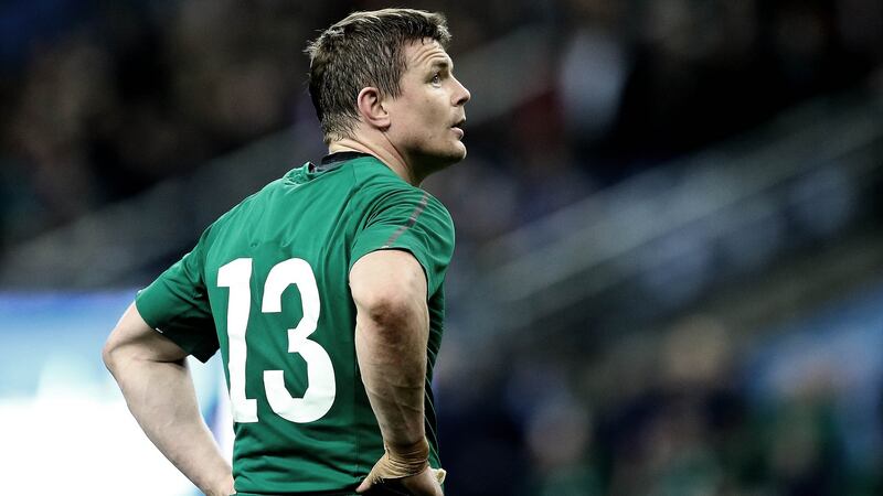 Brian O’Driscoll during his last Ireland game.