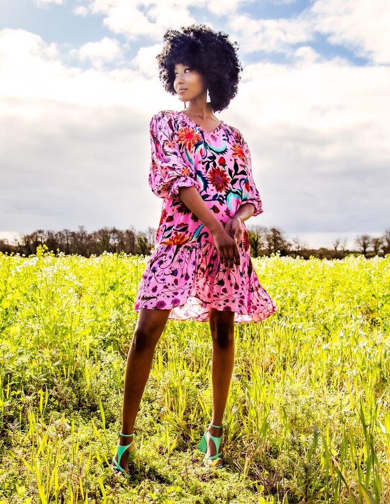 Aine dress with embroidery €375. Photograph: Mark Hill
