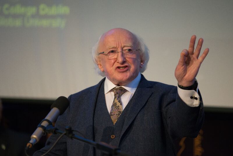 Best Outburst of the Season: President Michael D Higgins. Photograph: Tom Honan