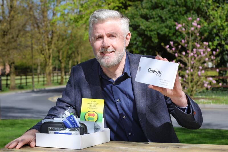 Michael Considine of One-Use Harm Reduction Products, representing LEO Clare. Photograph: Martina Regan