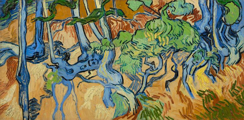 Vincent van Gogh: Tree Roots; painted on July 27th, 1890. Photograph: Van Gogh Museum, Amsterdam