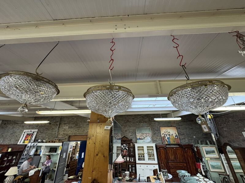 Three Waterford Crystal Brenda ceiling lights 