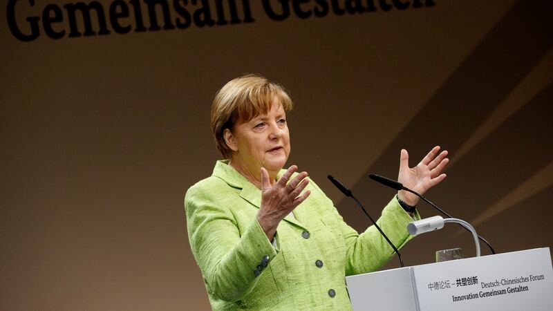 German Chancellor Angela Merkel: can’t rely on old friends. Photograph:  EPA/Carsten Koall