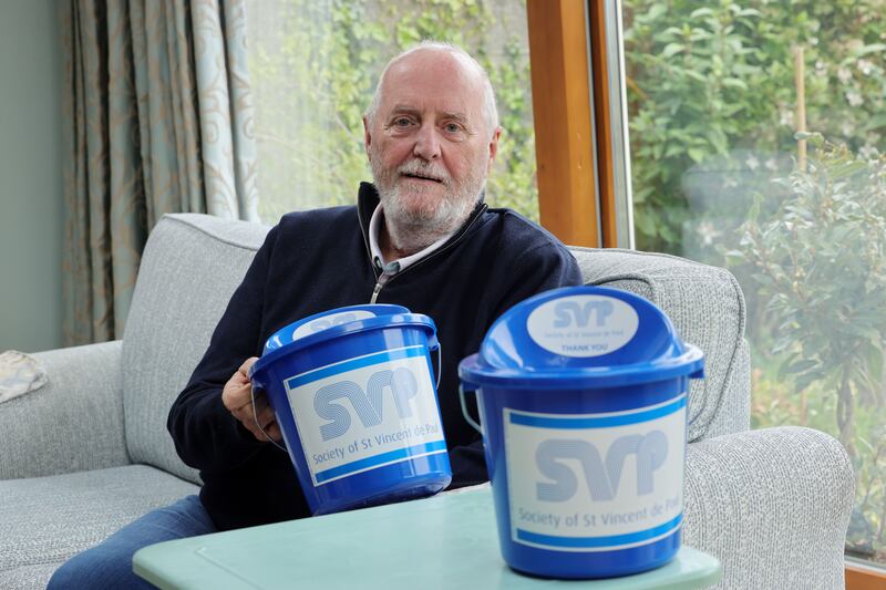 Society of St Vincent de Paul volunteer Noel Boyce, SVP president for the Crumlin, Dublin 12 and Dublin 8 areas, where there are 14 branches or 'conferences'. Photograph: Alan Betson